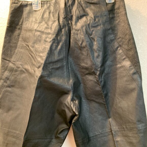Phillipe Marcel leather high waisted pants size 34 excellent condition black - Picture 8 of 10